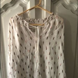 COPY - Gap Flutter Tie Front Blouse-XL